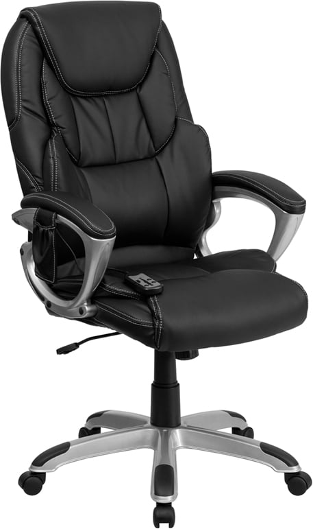 Kerms Gaming Chair Ergonomic High Back PU Leather Racing Style with Adjustable Armrest and Back Recliner Swivel Rocker Office Chair Black/Blue 