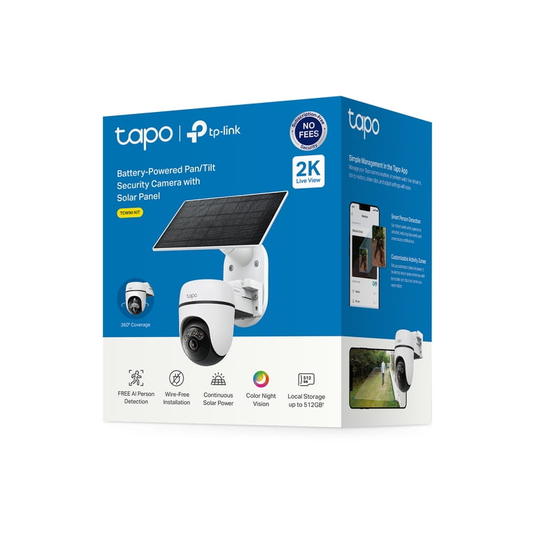 Tapo Pan-Tilt Security Camera, IP65 Weather Resistance - Walmart.com