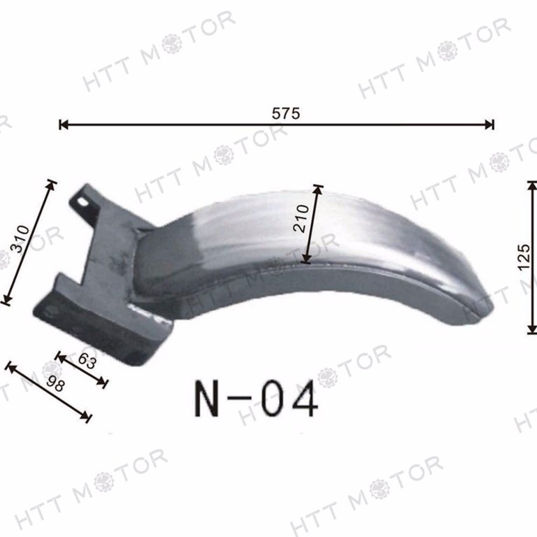 HTTMT Heavy Duty Steel Rear Fender For Harley Softail - 7.5" Wide, Fits 130-150-160 Tires