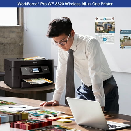 Epson - WorkForce Pro WF-3820 Wireless All-in-One Printer - Black