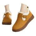 thumbnail image 3 of YLYL Women's Slippers Thick Rubber Sole Fleece Lined Snow Boots Slip-On Shoes Soft Comfy Indoor Outdoor Anti-Slip Slipper, 3 of 9