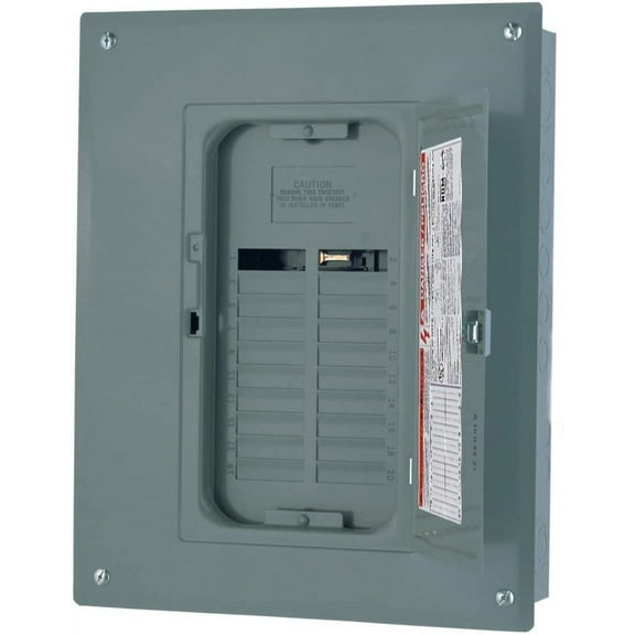 Square D Load Center QO124 Convertible Indoor - 125A 120/240V 24-Slot Steel Gray