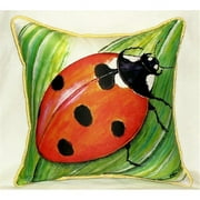 Betsy Drake HJ457 Ladybug Art Only Pillow 18''x18''