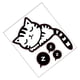 thumbnail image 2 of Ounissouiy Adhesivos de gato para pared, pegatinas bonitas de animales, Gato durmiendo para interruptor de luz, decoración del hogar, dormitorio, Decoración del hogar, 2 of 6