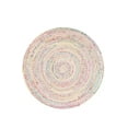 thumbnail image 2 of Kh Handloom Handmade Hand Braided Ivory Cotton Round Floor Area Rug,Floor Carpet Rug 9 x 9 Feet, 2 of 5