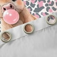 thumbnail image 4 of Castle Fairy Kawaii Highland Bull Black Out Curtains for Kids Teens Adults,Animal Cheetah Print Curtains Pack of 2 (42x63 Each),Chic Floral Flowers Bedroom Curtains,Breathable Home Decor, 4 of 6