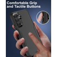 thumbnail image 5 of for Samsung Galaxy S23-FE Case, and Glass Screen Protector, Dust-Proof Port Cover, Full Body Silicone Rubber Covered, Non-Slip Drop-Proof Phone Case for S23 FE 5G(2023), Black/Black, 5 of 17