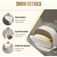 thumbnail image 5 of Waterproof Soap Dish with Drainage Box,2025 New Soap Dish Holder with Lid,Wall Mounted Drain Soap Box with Flip Lid,NO-Drilling Soap Dish Holder for Kitchen Sink,Bathroom,Bathtub, 5 of 8