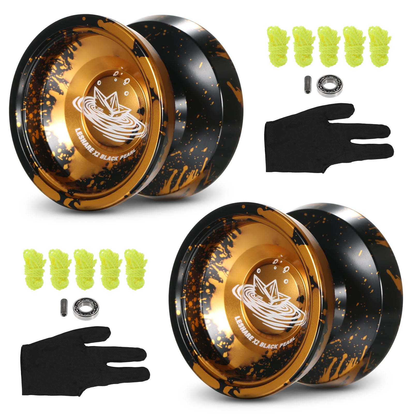 Aluminum Yoyo Ball, Stable High Speed Routine, Anodizing  Treatment, Smooth Quiet , Yoyo String Glove For Gift