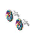 thumbnail image 2 of Unicorn Stylish Shirt Cufflink Set Made of Stainless Steel for Formal Wear - for Weddings and Special Occasions - Silver Jewelry Option Available, 2 of 6