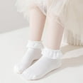 thumbnail image 5 of Baby Lace Socks Toddler Eyelet Frilly Socks Girls Ruffle Sock 6 Pairs, 5 of 6