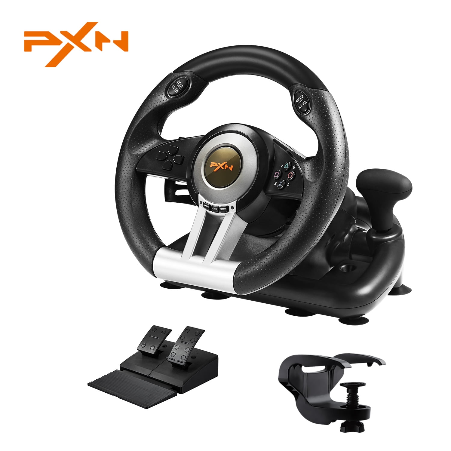 Imperialisme Legitim Celsius Xbox Steering Wheel - PXN V3II 180° Gaming Racing Wheel Driving Wheel, with  Linear Pedals and Racing Paddles for Xbox Series X|S, PC, PS4, Xbox One,  Nintendo Switch - Black - Walmart.com