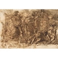 thumbnail image 3 of Salvator Rosa 24x18 Black Modern Framed Museum Art Print Titled - Witches’ Sabbath (1615-73), 3 of 5