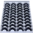 thumbnail image 2 of Pestañas postizas naturales, pestañas de visón, pestañas postizas a granel, gruesas, largas, rectas, naturales, paquete corto, 18-25 mm, 20 pares hola suerte  unisex, 2 of 2