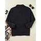 thumbnail image 5 of Chaqueta Vaquera de Mujer Oversize Estilo Boyfriend con Botones, Larga y Abertura Lateral. Chaqueta Vaquera Zimbaplatinum. Negro M, 5 of 9