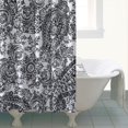 thumbnail image 5 of Vintage Floral Shower Curtain - Romantic Rose and Peony Design, Country Farmhouse Style, 72x84 Inches, 5 of 5