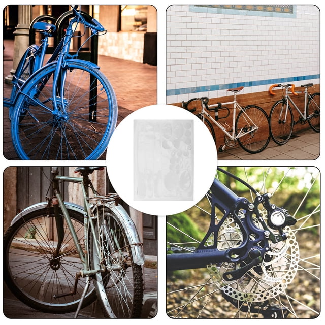 Raindrops 3Pcs Transparent Bicycle Frame Protector Stickers Easy Install Durable Bike Frame Guard