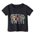 thumbnail image 3 of Toddler Girls T-Shirts Mother'S Day Bows Print Multicolor Round Neck Short Sleeve Tee Kids Boys Girls Summer Casual School Home Everyday Wear Stylish T-Shirts，2 -3 Years, 3 of 3