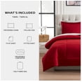 thumbnail image 3 of Mainstays All in One Reversible Comforter and Sheet set- 5 Piece, Twin, Red, 3 of 7