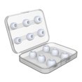 thumbnail image 2 of 12 Piezas de Almohadils para Los Oídos, Portátiles con Caja de Alenamiento, Se Al Estuche de Carga Tapones para Los Oídos de Repuesto Par bnco Macarena Consejos para auriculares, 2 of 3