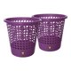 thumbnail image 1 of Set De 2 Cestos Papeleros Ovalados D27 X A26.5 (Morado), 1 of 4