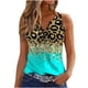 thumbnail image 2 of ICHUANYI Clearance Womens Tank Summer Printed Buttons Sleeveless V-Neck Casual Blouse Button Tunic Tops(Mint Green, L) ICHUANYI WER2023080807612, 2 of 5