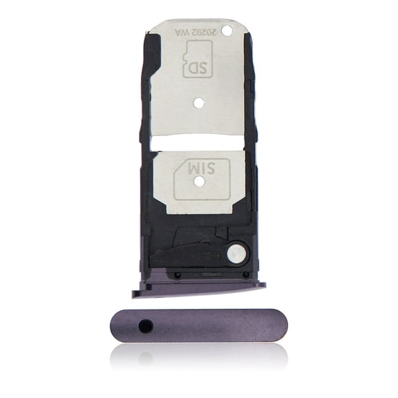 Replacement Single Sim Card Tray Compatible For Motorola Moto Z4 (XT1980 / 2019) (Purple)