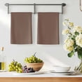 thumbnail image 2 of Pure Brown Kitchen Towels Set of 2, Simple Solid Color Soft Microfiber Dish Towels, Absorbent Quick-Dry Washable Dishcloths for Kitchen Cleaning, Drying Dishes, 18x28 Inches, 2 of 9