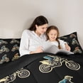 thumbnail image 5 of jejeloiu Extreme Speed Sport Full Size Comforter Sets,Beige Motorcycle Bedding Sets For Boys Teens Reversible 3-Piece, 5 of 8
