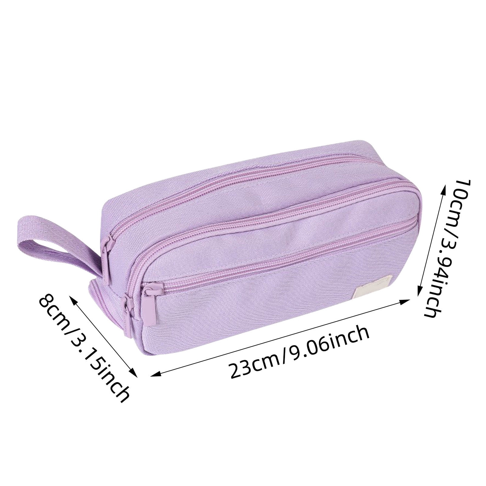1-3PC Large Capacity Pencil Case with 2 Compartment Extra Big Pencil Pouch Pencil Bag with Zipper Cute High Stationery Organizer Pen Box for Office Home Travel Men Women