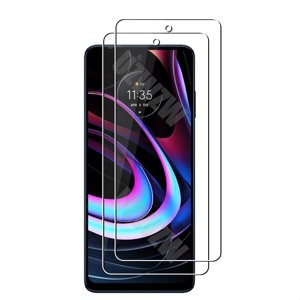 PST [2 Packs] Motorola Moto Edge 2022 (6.6") Protecteur d'écran, Protector d' écran en verre trempé avec le boîtier & Sans bulles
