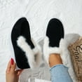 thumbnail image 5 of Senior Comfy Winter Ankle Boots Women, Ladies Sherpa Fuzzy Warm And Comfortable Casual Snow Boots for Women (Black,40), 5 of 8