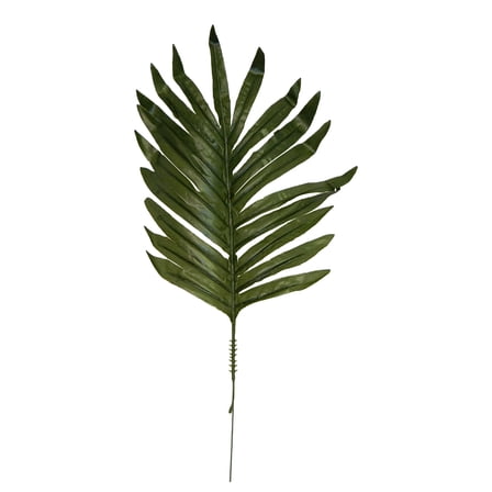 Palm Frond Greenery 16in Artificial Polysilk Faux Fake Flower Spray for Craft Home Garden Outdoor Bouquet Arrangement Ceremony Wedding Arch Floral Wall Aisle Decor (Green, One Dozen)