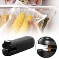 thumbnail image 1 of 2 In 1 Mini Bag Sealer Bag Sealer Heat Seal With Cutter USB C Rechargeable Chip Bag Sealer Heat Seal Portable Bag Resealer For Bags Snacks & Food Storage Handheld Vacuum Sealer for Clothes Vacuum, 1 of 9