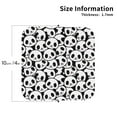 thumbnail image 2 of KLL Drink Coasters Set Square of 4,PU Leather Absorbent Coasters Set Decorative Coffee Cup Coasters Housewarming Gift for Home Decor-Cute Panda, 2 of 5