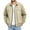 Khaki, variant on Mens Daily Jacket Zip Up Turndown Collar Versatile Jackets Long Sleeve Loose Casual Top