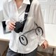 thumbnail image 5 of Bolsa hobo para mujer tipo satchel transparentes a la moda para regalo de cumpleaños (negro) Tmvgtek Para Estrenar, 5 of 9