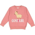 thumbnail image 2 of Inktastic Goat Girl Farm Animal Toddler Sweatshirt, 2 of 4