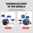 thumbnail image 2 of Eastar Kids Drum Set for Gift 14" 3-Piece Drums Kits with Bass Tom Snare, Adjustable Throne, Cymbal, Pedal, Drumsticks, Mirror Blue, 2 of 10