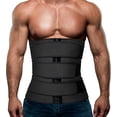 thumbnail image 1 of Men Waist Trainer Belt Workout For Body Weight Loss Fitness Fat Burner Trimmer Band Back Support-L, 1 of 5