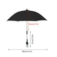 thumbnail image 3 of HongHeng Chair Umbrella with Clamp,Universal Adjustable Beach Chair Umbrella Wheelchair Umbrella,Clip on Umbrella for Beach Chair,Stroller Umbrella Sunshade Umbrella for Patio Chairs, 3 of 6