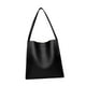 thumbnail image 3 of Bolso de hombro de cuero de las mujeres Bolsa de compras Bolso de moda del hobo para las vacaciones de desplazamiento Negro, 3 of 10