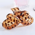 thumbnail image 2 of Fashionable Women Girl Resin Leopard Hair Clip Hair Claw Jaw Clip Accessories(Dark Coffee #1), 2 of 2