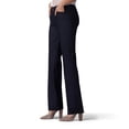 thumbnail image 2 of Lee Women's Secretly Shapes Regular Fit Straight Leg Pant, Black, 12 Long, 2 of 2