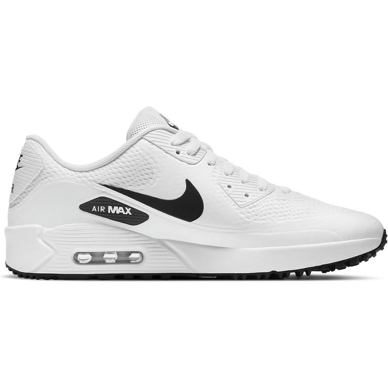 Nike Men's Air Max 90 G Golf Shoes (White/Black, 12, Medium/D