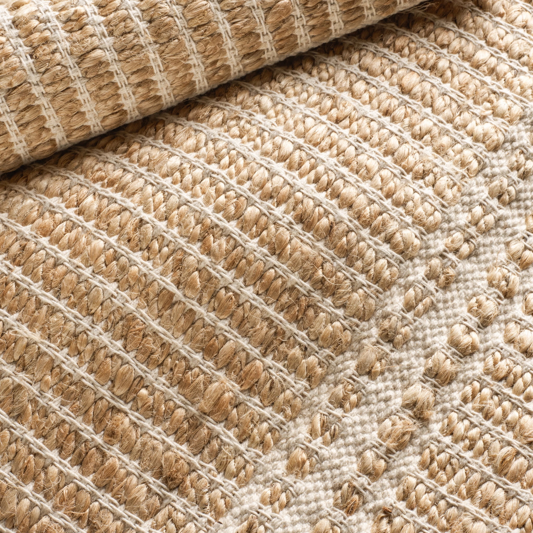 Dash & Albert Arbor Handwoven Jute Rug, 10' x 14', Ivory