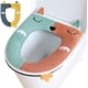 thumbnail image 1 of 2 uds funda de asiento de inodoro, asiento de inodoro Universal con cremallera funda de asiento de inodoro lavable antibacteriana tela de asiento de inodoro, cojines de asiento de inodoro, 1 of 5