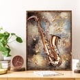 thumbnail image 2 of DIY 5D Diamond Painting Kits for Adults Diamond Painting Vintage Music Saxophone Musical Instruments with Music Notes for Home Decor, 2 of 7