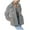 Gray, variant on RYRJJ Womens Sherpa Fleece Jackets Button Down Fuzzy Warm Winter Coats Lapel Long Sleeve Jacket Outwear with Pockets(Black,S)