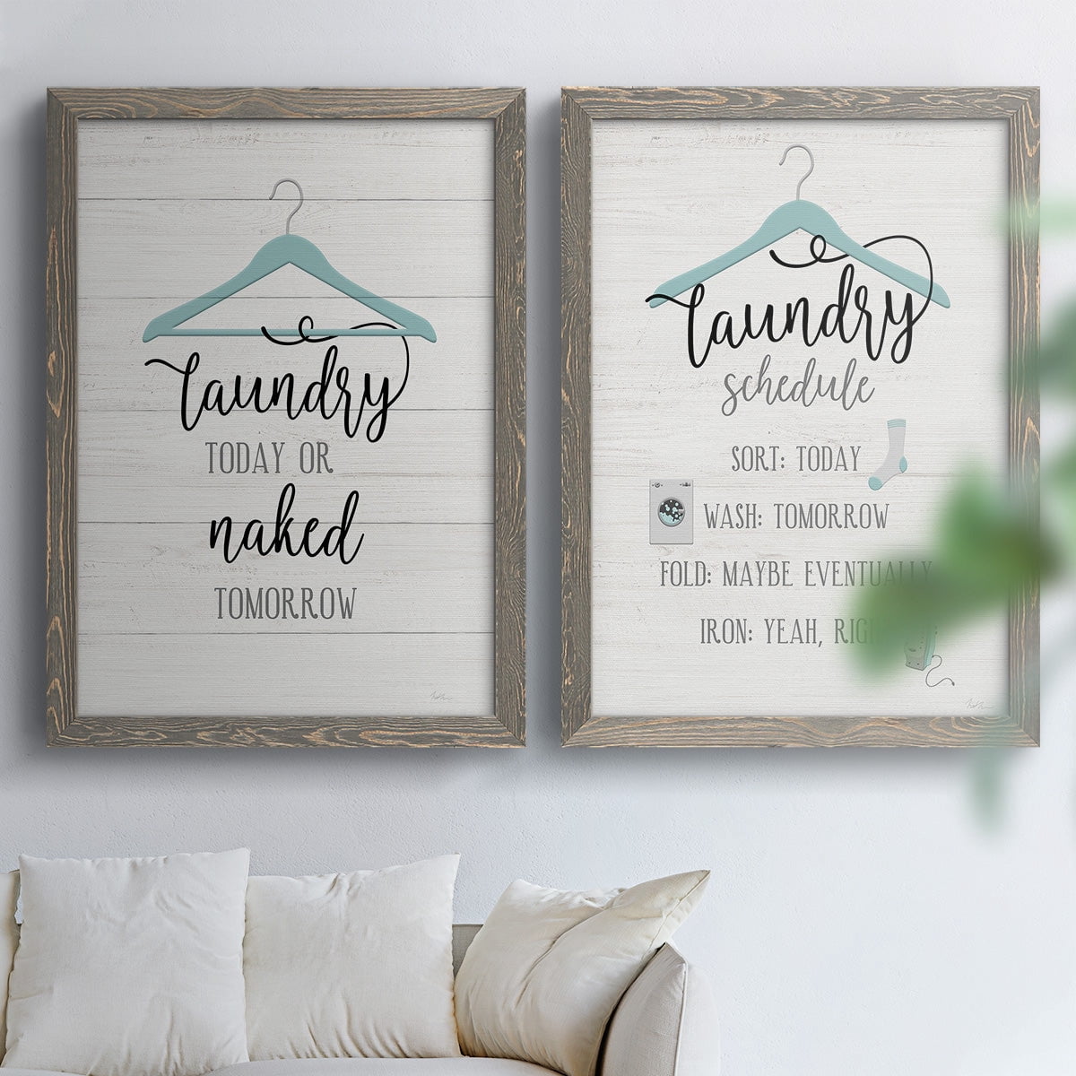 Naked Tomorrow - Premium Framed Canvas 2 Piece Set - Ready to Hang